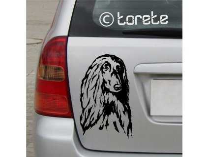 Afgánský chrt Afghan Hound Afghanischer Windhund Afganský chrt Chart afgański Afgán agár Lévrier afghan stickers autoaufkleber