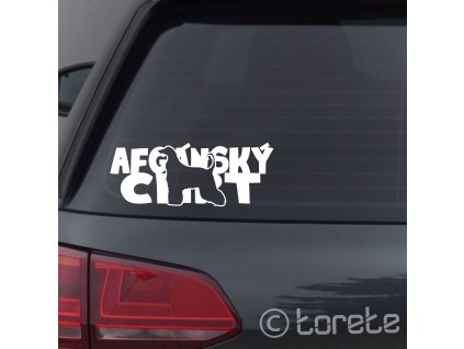 Afgánský chrt nálepka-Afghanischer Windhund Aufkleber Afghan Hound sticker