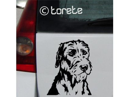 Irish Wolfhound sticker - Irischer Wolfshund Aufkleber - Irský vlkodav nálepka