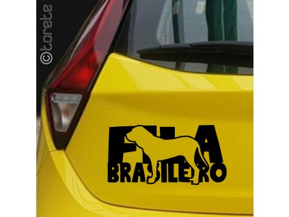 Brazilská fila nálepka - Fila Brasileiro - sticker
