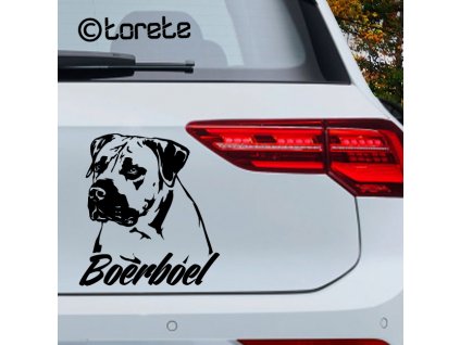 Boerboel nalepka - boerboel sticker - boerboel aufkleber