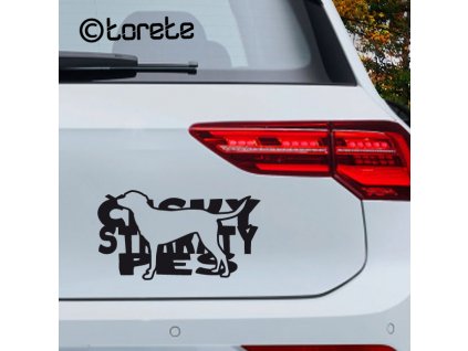 Bohemian Spotted Dog sticker - Český strakatý pes nálepka-Tschechischer gefleckter Hund Aufkleber