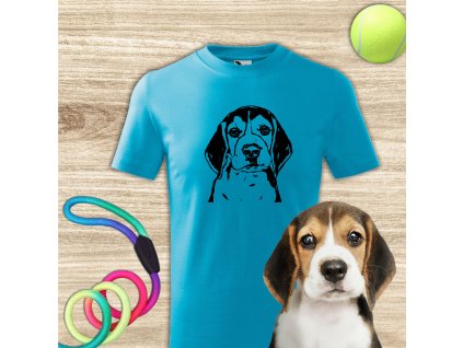 Dětské triko s potiskem podle fotky se psem _ T-shirt with a dog _ Kinder-T-Shirt