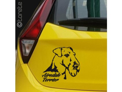 Airedale Terrier sticker aufkleber