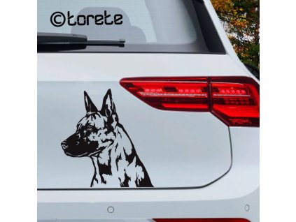 Holländischer Schäferhund Aufkleber -Dutch Shepherd sticker - Holandský ovčák nálepka