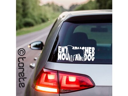 Entlebucher Mountain Dog sticker -Entlebušský salašnický pes – nálepka - Entlebucher Sennenhund – Aufkleber