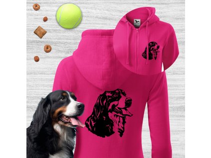 dámská mikina s potiskem podle fotky _ mikina se psem _ Hoodie mit Hund _ sweatshirt with a dog_ mikina s fotkou