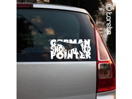 Německý ohař krátkosrstý nálepka - Deutsch Kurzhaar Aufkleber - German Shorthaired Pointer sticker