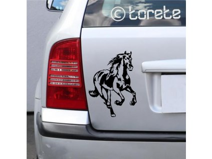 Nálepka kůň-Aufkleber Pferd - horse sticker