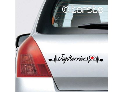 jagdterrier jagdterier nalepka sticker aufkleber