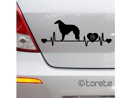 Barzoj nalepka - Barsoi aufkleber - barzoi sticker