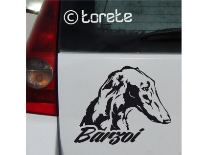 barzoi sticker - barsoi aufkleber - barzoj nalepka