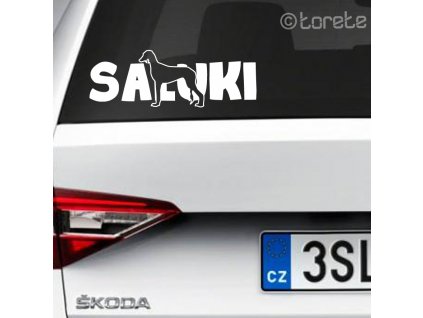 saluki nalepka sticker aufkleber