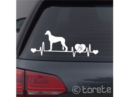 saluki sticker aufkleber nalepka