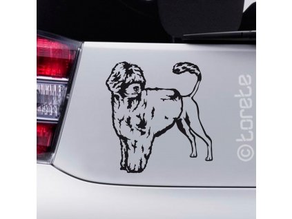 Portuguese Water Dog  sticker - Portugalský vodní pes nálepka-Portugiesischer Wasserhund Aufkleber