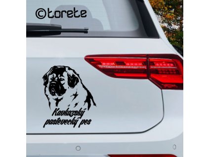 Kavkazský pastevecký pes nalepka