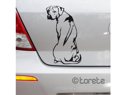 Rhodéský ridgeback nálepka-Rhodesian Ridgeback Aufkleber sticker - Rodézsky ridžbek lepka   naklejka na samochód    autómatrica  autocollant de voiture