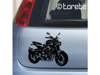 Motorka naháč nálepka Naked Bike sticker aufkleber