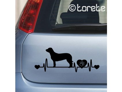 Hanover Hound sticker - Hannoverscher Schweißhund aufkleber - hannoversky hanoversky barvar nalepka