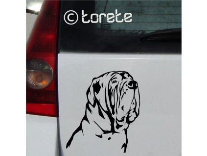 Neapolitan Mastiff sticker - Mastino Napoletano aufkleber - Neapolský mastin nálepka