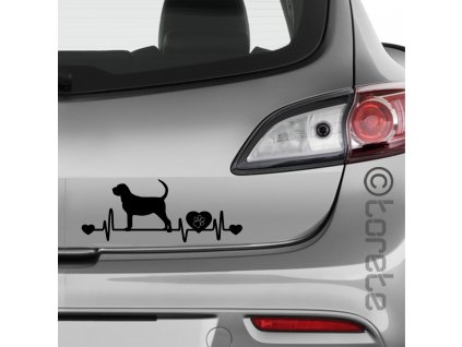 Bloodhound nálepka sticker aufkleber lepka
