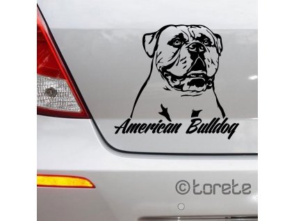 americky buldok nalepka American Bulldog sticker