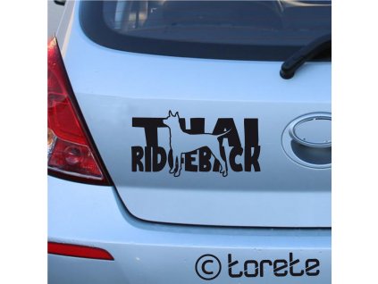 Thai Ridgeback sticker aufkleber