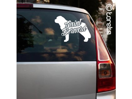 Saint Bernard sticker - bernardin lepka -Bernardýn nálepka-Bernhardiner Aufkleber