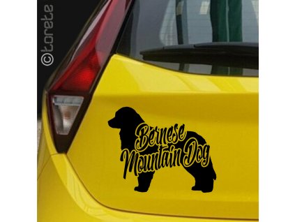 Bernese Mountain Dog sticker - Berner Sennenhund aufkleber - Bernský salašnický pes nálepka -