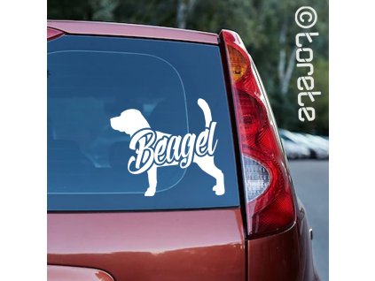 beagle sticker aufkleber