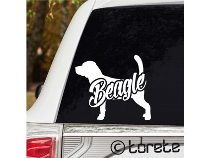 beagle sticker aufkleber