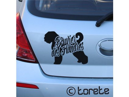Bouvier des Flandres sticker aufkleber - bouvier nalepka