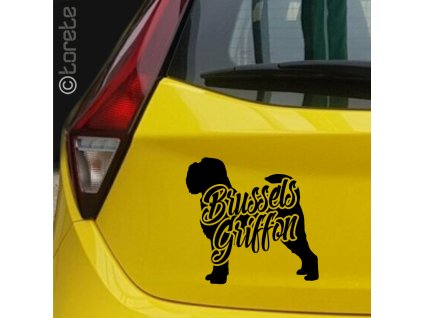 Grifonek nálepka-Belgische Zwerggriffon Aufkleber - brussels griffon sticker