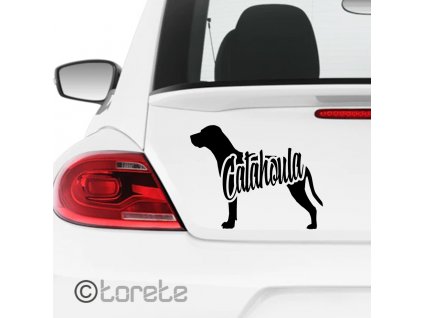 catahoula nalepka sticker aufkleber Louisianský leopardí pes