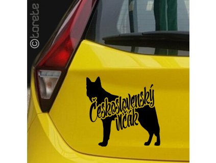 Československý vlčák nalepka - Tschechoslowakischer Wolfhund aufkleber -Czechoslovakian Wolfdog sticker