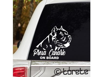 kanarska doga nalepka - Dogo Canario stickers - presa canario sticker aufkleber