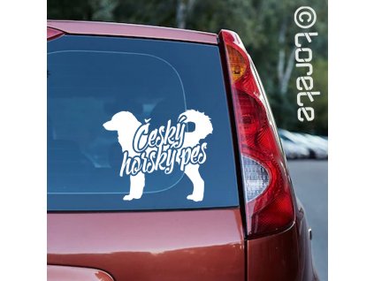 cesky horsky pes nalepka - Tschechischer Berghund aufkleber - Czech mountain dog sticker