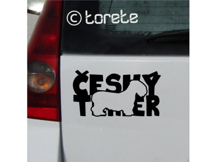 Český teriér nalepka - Tschechischer Terrier aufkleber - czech terrier sticker