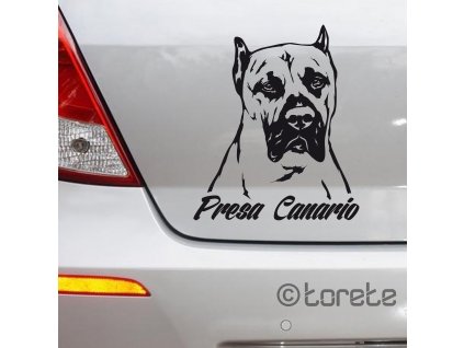 dogo canario - presa canario sticker aufkleber