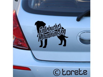 Entlebušský salašnický pes nalepka - Entlebucher Sennenhund aufkleber - Entlebucher Mountain Dog sticker