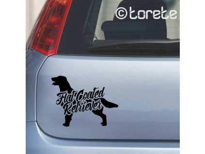 Flat Coated Retriever nalepka sticker aufkleber