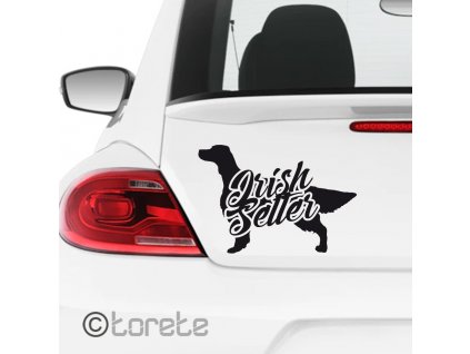 Irish Setter sticker aufkleber - irsky setr nalepka