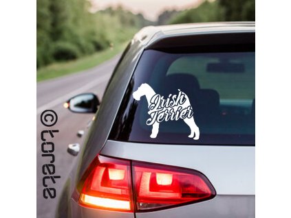 Irish Terrier sticker aufkleber - irsky terier nalepka