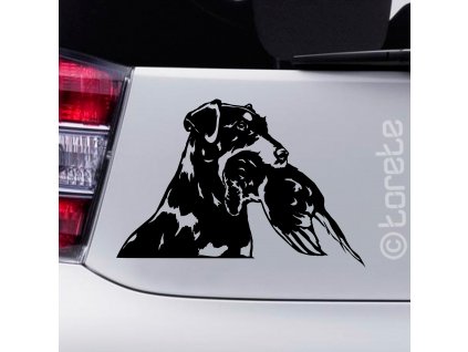 Jagdterrier aufkleber sticker - Jagdterier nalepka