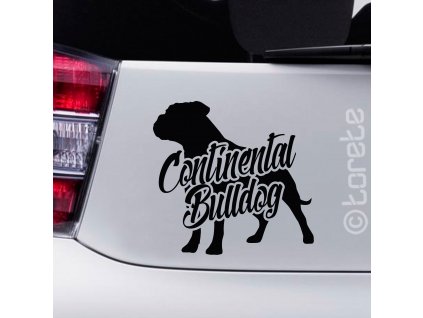Kontinentální buldok nalepka - Continental bulldog sticker aufkleber