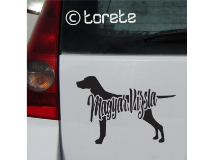 magyar vizsla sticker - Maďarský ohař nalepka - Kurzhaariger Ungarischer Vorstehhund aufkleber - Maďarský stavač lepka