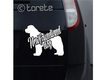 Newfoundland dog sticker - Neufundländer aufkleber - Novofundlandský pes nalepka -