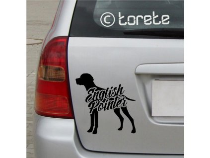 English pointer anglicky sticker aufkleber nalepka