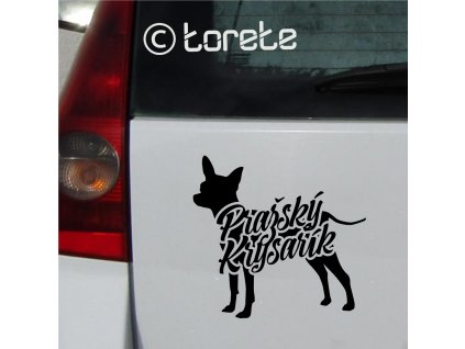 Pražský krysařík nalepka