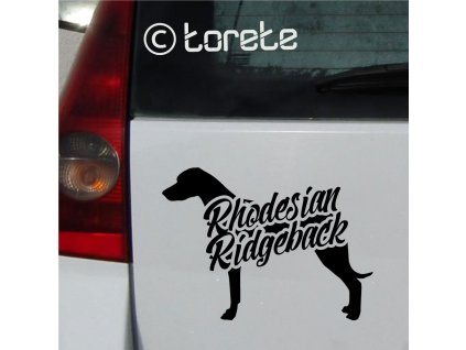 Rhodesian Ridgeback aufkleber  sticker  - Rodézsky ridžbek lepka- Rhodéský ridgeback nálepka